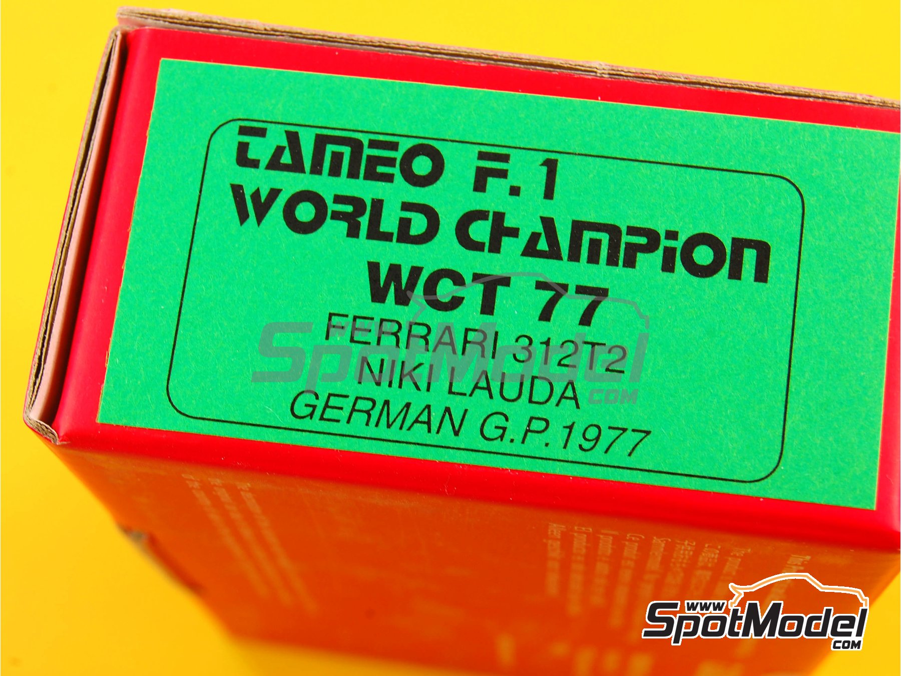 Ferrari 312T2 Scuderia Ferrari Team sponsored by Fiat - German Formula 1  Grand Prix 1977. Car scale model kit in 1/43 scale manufactured by Tameo  Kits